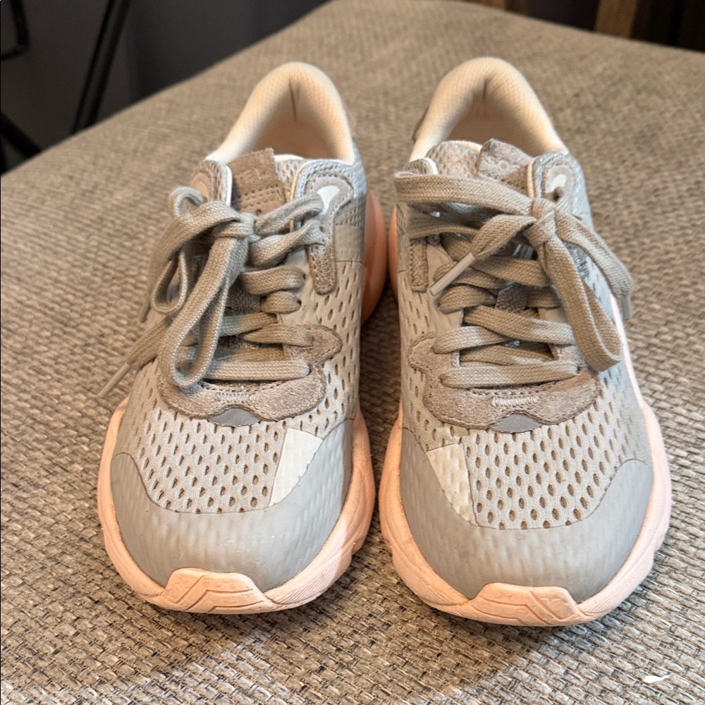 Stylish Gray and Pink Sneakers